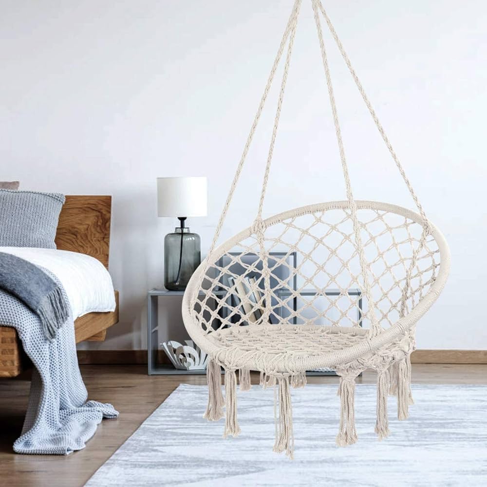 Hamac suspendu macramé Aroujouha