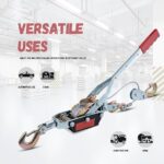 Treuil manuel, capacité de traction de 2 tonnes