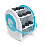 Étagère rotative pour épices avec pots en verre