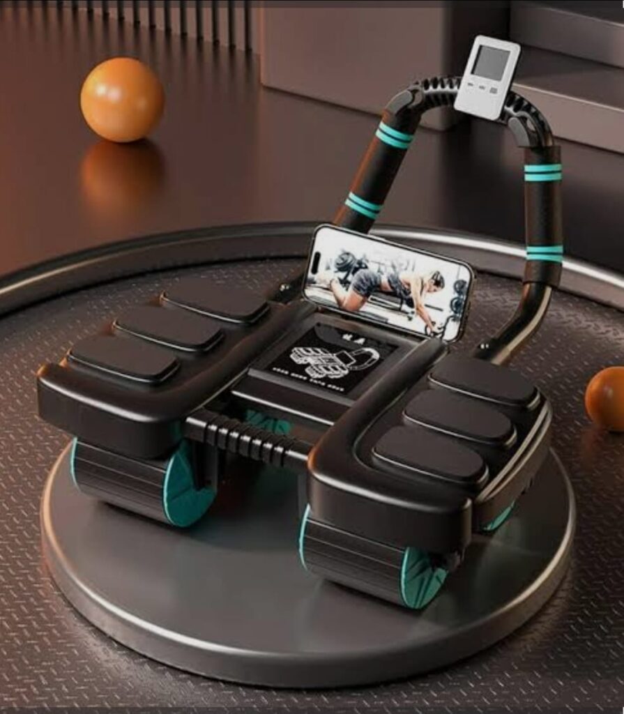 Roue Abdominale 4 Roues avec Tapis – Renforcement Gainage Corps Entier