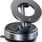 support téléphone magnétique rotatif avec ventouse
