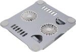 Support réglable pour ordinateur portable avec ventilateurs